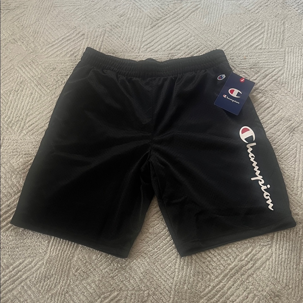 Boy’s Champion Athletic Black Mesh Shorts